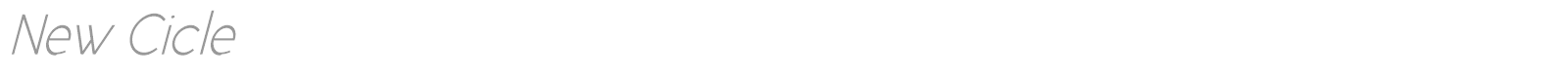 New Cicle font preview